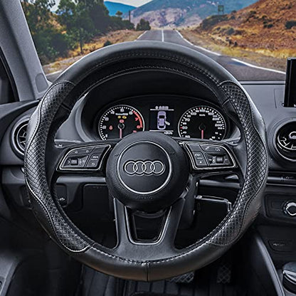 Heavy Duty Pure Cowhide Steering Wheel Cover