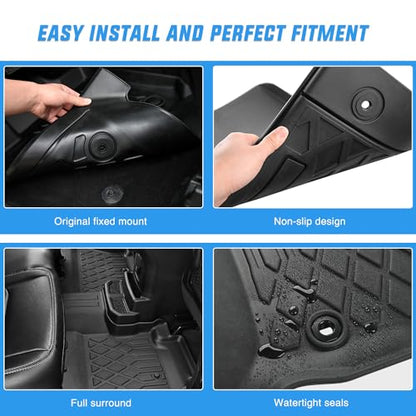 Floor Mats for Tesla Model Y 7 Seat 2020 2021 2022 2023 2024 2025