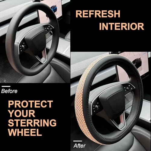 Bling Comfy Steering Wheel Cover for Tesla Model Y
