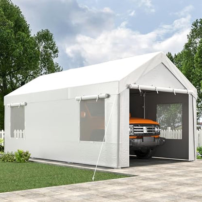 Carport 10' x 20' Heavy Duty Carport with Roll