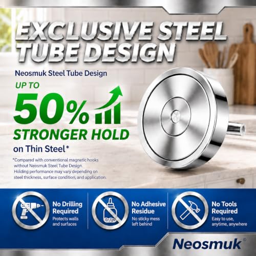 Magnetic Hooks Steel Tube Design for Cruise (10 Count)