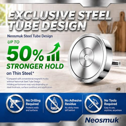 Magnetic Hooks Steel Tube Design for Cruise (10 Count)