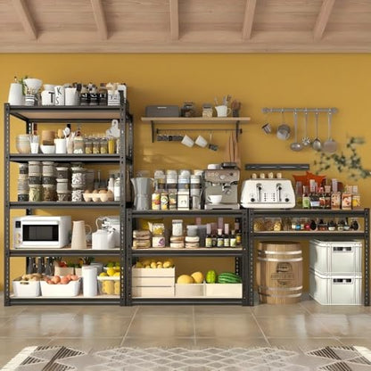 2000LBS Storage Shelves 5 Tier Garage Shelving Heavy Duty