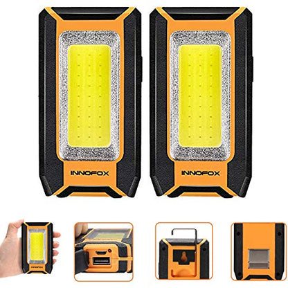 2 Pack LED Rechargeable Magnetic Work Light 1500 Lumens (2 Count)