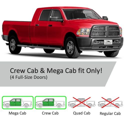 in Channel Extra Durable Rain Guards for Ram 2500 (4 Count)