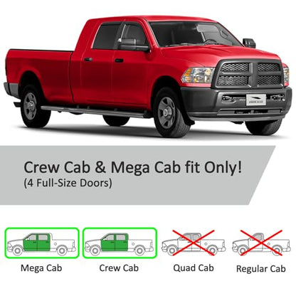 in Channel Extra Durable Rain Guards for Ram 2500 (4 Count)
