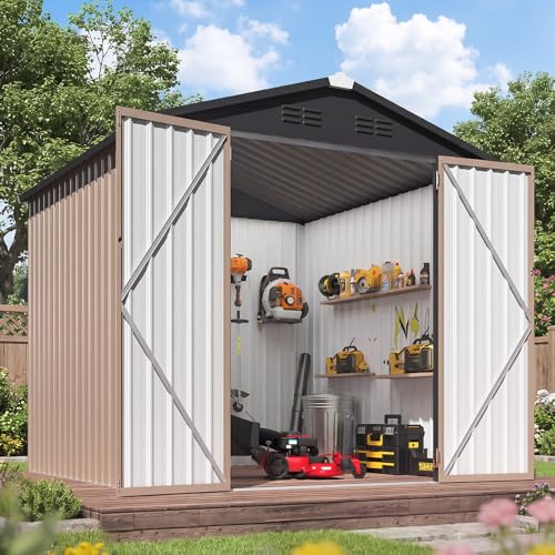 6' x 6' Metal Outdoor Storage Shed
