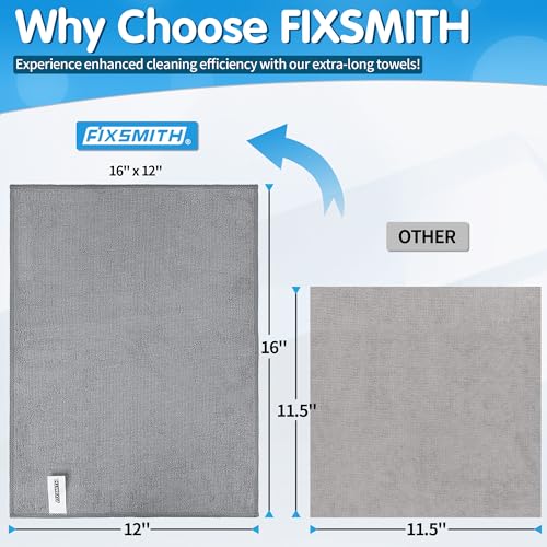Grey Microfiber Cleaning Cloth (8 Count)