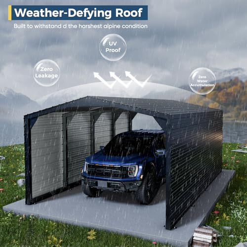 Military Grade Metal Carport 12x20 FT