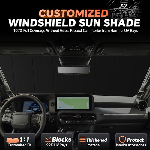 Windshield Sun Shade for Ford Mustang 2024