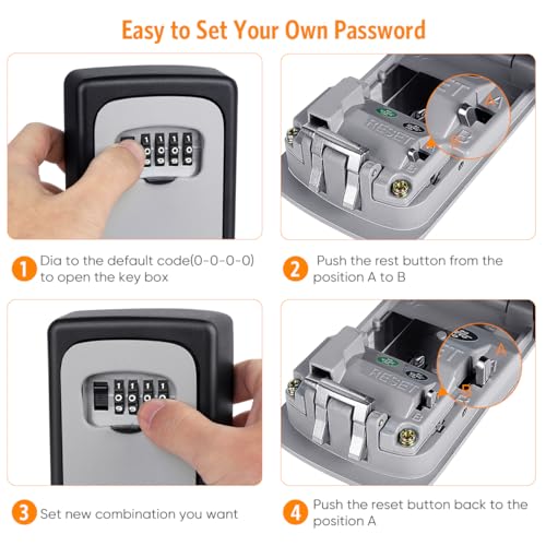 Key Lock Box Wall Mounted (7.68 Ounce)