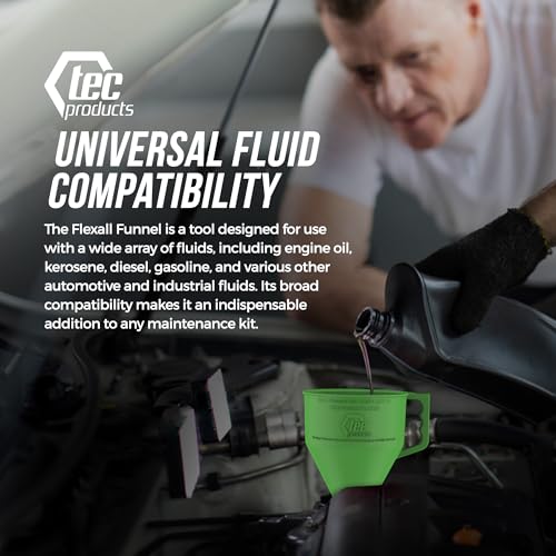 FlexAll Long Flexible Oil Change Funnels for Automotive Use