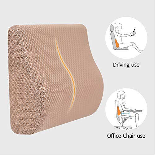 Memory Foam Lumbar Support Pillow for Car
