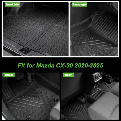 Floor Mats & Cargo Liner Set Custom Fit for Mazda CX