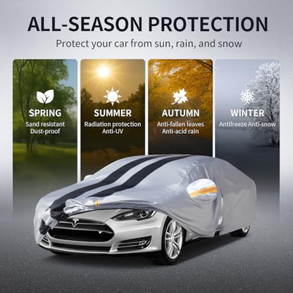 Multi Layer Car Cover Custom Fit for Tesla Model S