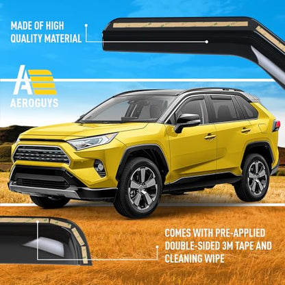Extra Durable Window Deflectors in (4 Count)