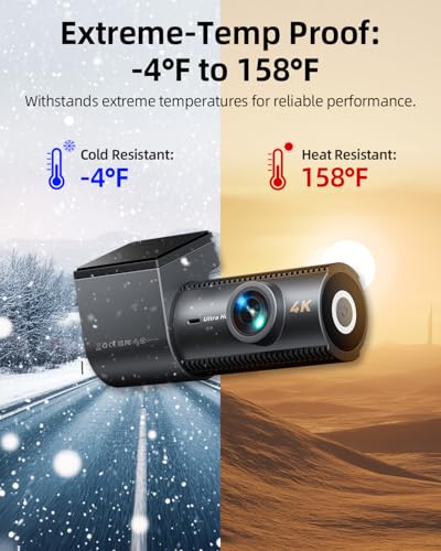 4K Dash Cam Front and Rear