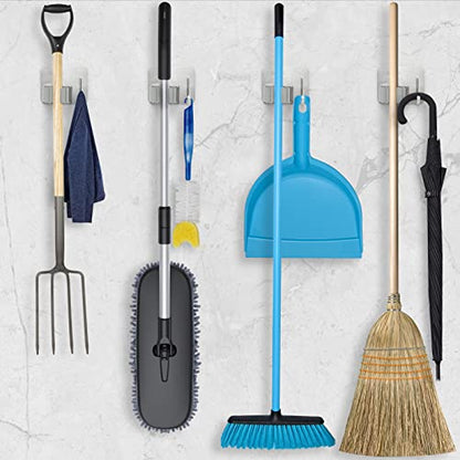 Stainless Steel Broom Holder (4 Count)