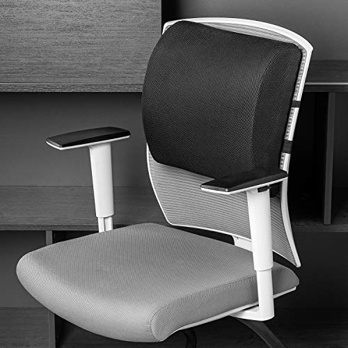 Rectangular Memory Foam Back Support Cushion for Office Chairs