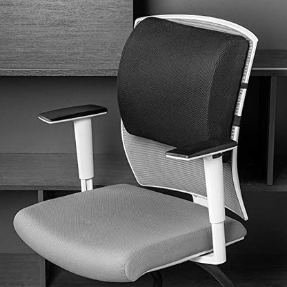 Rectangular Memory Foam Back Support Cushion for Office Chairs