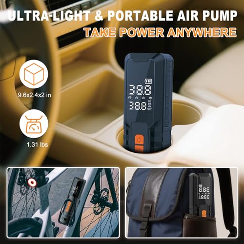 Tire Inflator Portable Air Compressor (594 gram(s))