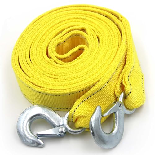 Heavy Duty Tow Strap with Safety Hooks