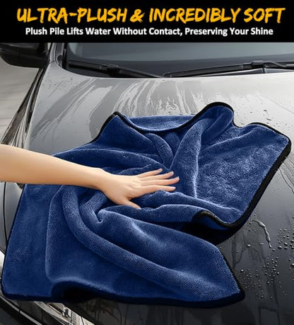 2-Pack Long-Reach Pro Drying Towels, 48"x32" Extra Large, Blue (2 Count)