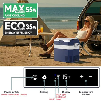 12 Volt Refrigerator Car Fridge Portable 12V 40 Quart Freezer Compressor Cooler 12V
