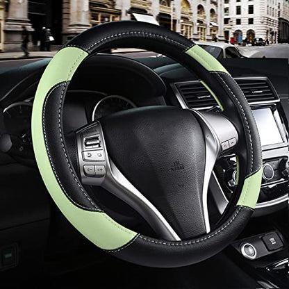 Leather Car Steering Wheel Cover