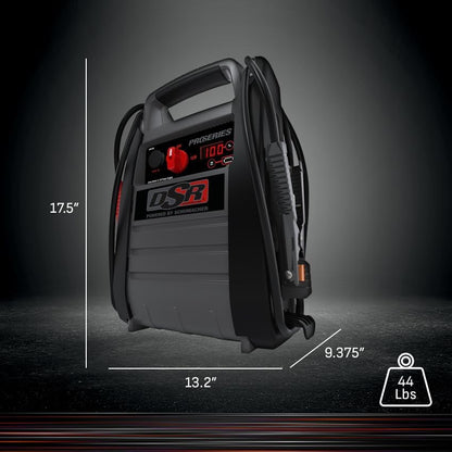 Schumacher Electric DSR ProSeries Car Battery Jump Starter - 4400 Peak Amp 12V/24V Car Starter, Jump Box & Portable Power Station - Digital Display, Heavy-Duty Booster Cables - DSR166
