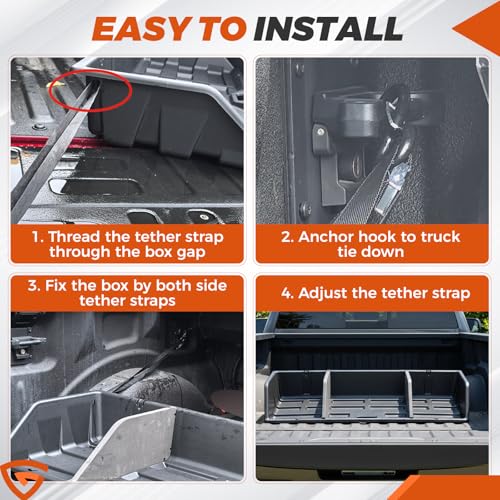 52" Truck Bed Cargo Box Organizer Slider Storage Loader System