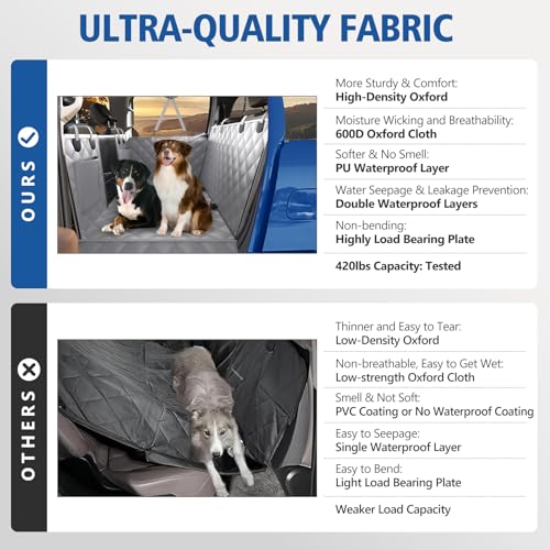 XL Hard Bottom Dog Seat Cover for Dogs for Full