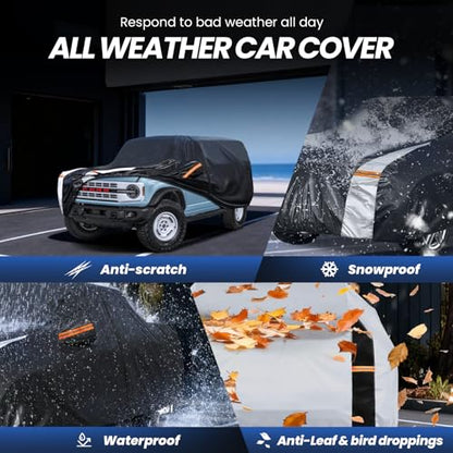 Multi Layer Car Cover Custom Fit for Ford Bronco 4dr