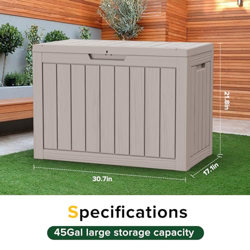 45 Gallon Outdoor Storage Box Waterproof