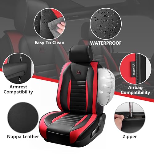 Nappa Leather Car Seat Covers Full Set