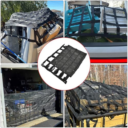 126" x 174" Truck Bed Cargo Net with 1500LBS Capacity