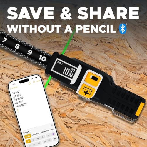 T1 Tomahawk 25 ft Digital Tape Measure for the Job Site