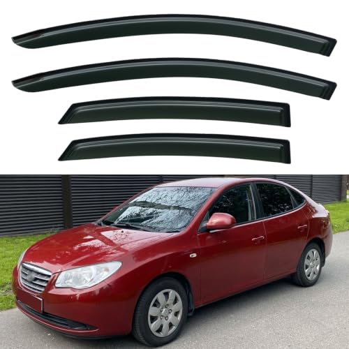 Window Visors Rain Guards for 2007 2008 2009 2010 Hyundai Elantra