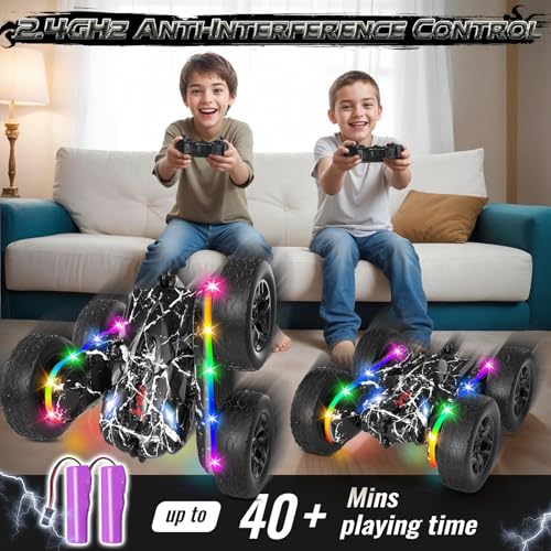 Rc Cars Toys for Boys Remote Control Car 2.4 GHz Black Toys for Ages 5