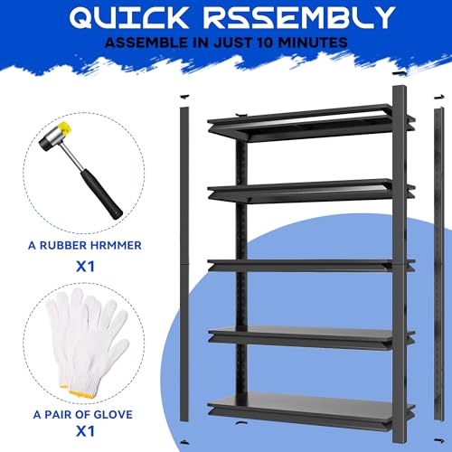 63"H Garage Shelving Heavy Duty Rack