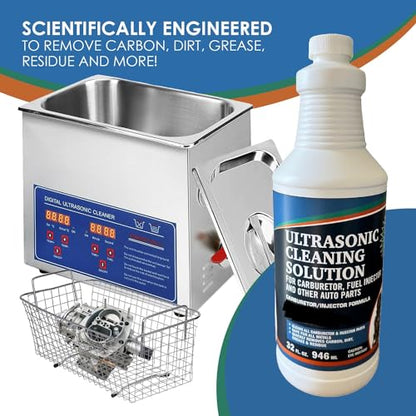 Ultrasonic Cleaning Solution Carburetor 32oz (32 Fl Oz)