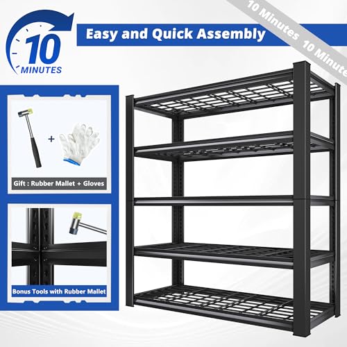 2 Pack Commercial Heavy Duty Shelving (2 Count)