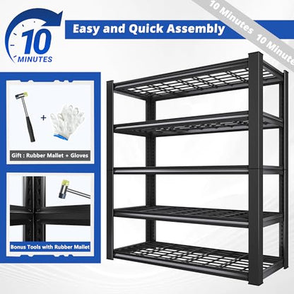 2 Pack Commercial Heavy Duty Shelving (2 Count)