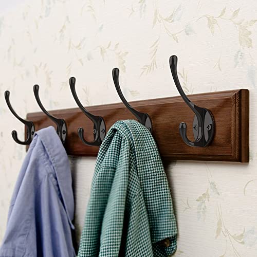 Heavy Duty Metal Coat Hooks for Wall (10 Count)