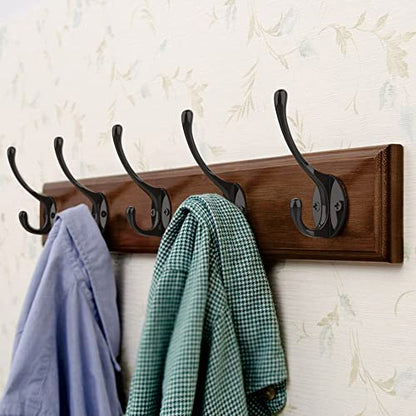 Heavy Duty Metal Coat Hooks for Wall (10 Count)
