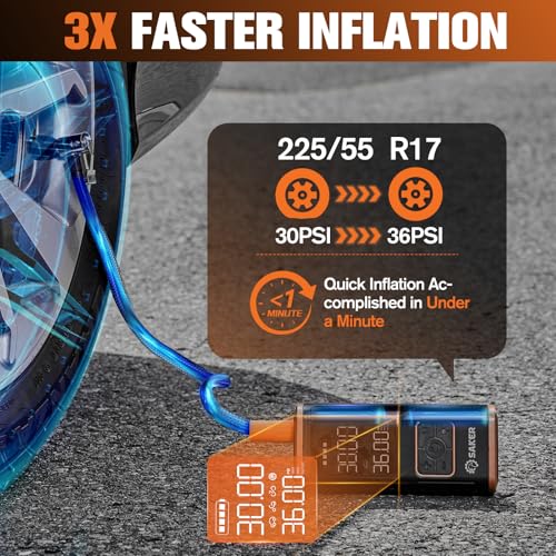 Tire Inflator Portable Air Compressor
