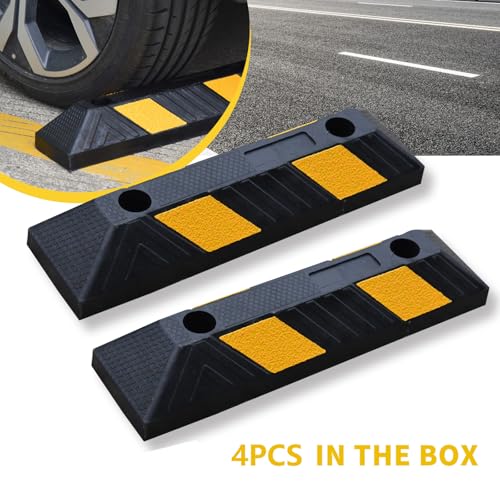 20.8" Rubber Parking Stop (4 Count)