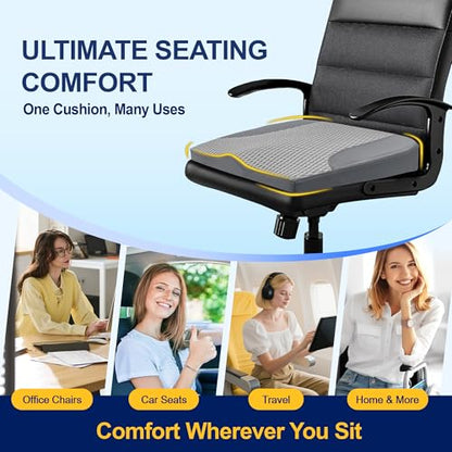 Memory Foam Car Seat Cushion for Driving Comfort and Office Use