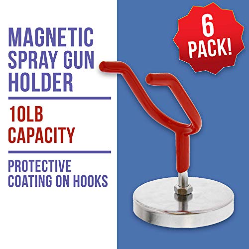 Brand Magnetic Paint Spray Gun Holder Stand for Gravity Feed Cup (6 Count)