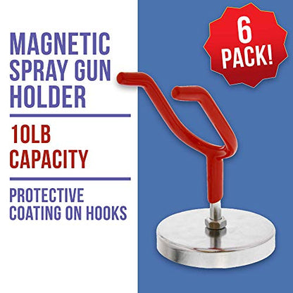 Brand Magnetic Paint Spray Gun Holder Stand for Gravity Feed Cup (6 Count)